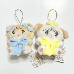 mikko characters 抱きしめおリボンぬいぐるみ スフレ ラテ 2つ