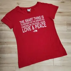 美品希少✦THE NORTH FACE メッセージプリントTシャツ ✦レッド S