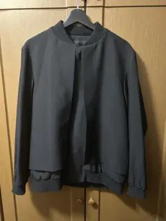 ETHOSENS/エトセンス レイヤードタッサブルゾン ブラック MA-1