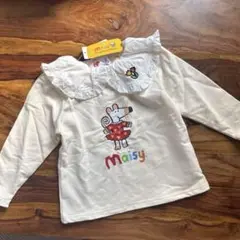 【新品】Maisy フリル襟 Tシャツ 95cm アイボリー