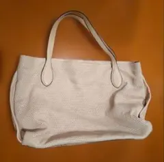 ジャンニキアリーニ 本革 メッシュ トートバッグ 大きめ