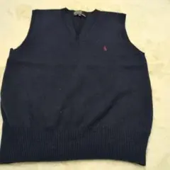 Polo by Ralph Lauren ネイビー Vネックセーター 160