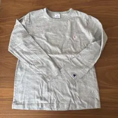 Champion チャンピオン長袖カットソー 160 グレー　ロンT