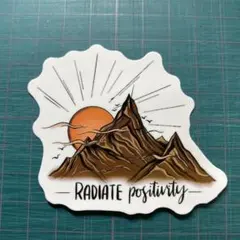 #1805 防水ステッカー　アウトドア　RADIATE POSITIVITY