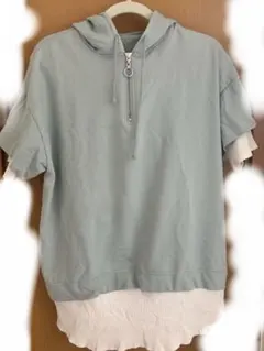 H*I様 CECIL Mc BEE パーカー 青緑 サイズフリー F free