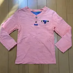 長袖Tシャツ 110 ピンクオレンジ