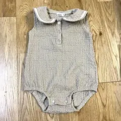 値下げ PAIR MANON 襟付きロンパース 70 ベージュ 夏のサムネイル