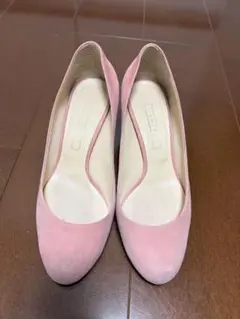 SHIPS ピンク スエード ハイヒール・パンプスのサムネイル