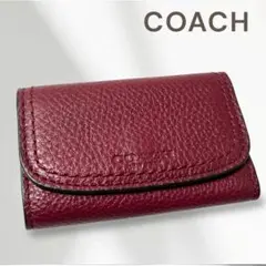 COACH 6連 キーケース　レッド