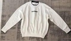 【Jack Bunny!!】天竺編み クルーネックニット プルオーバー　白