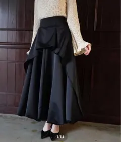 【新品タグ付き】Acka balloon satin skirt（2）