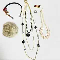アクセサリー6点セット 雑貨　アクセサリー　ヘアアクセサリー　まとめ売り　☆3