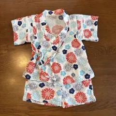 petit main ベビー甚平 花火柄 80cm