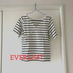 EVERLAST レディース　半袖　カットソー　ストライプのサムネイル