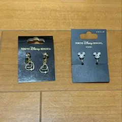 【新品未使用】東京ディズニーリゾート　ストーンミッキー イヤリング