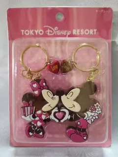 ディズニーリゾート ミッキー ミニー ペア キーチェーン ②