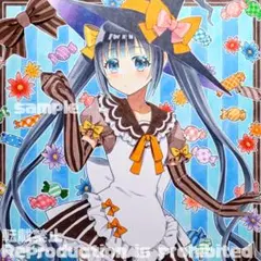 手描きイラスト オリジナル 色紙 アナログ コピック／チェルシー