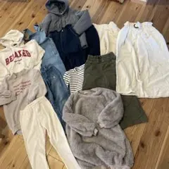 裏起毛パンツUNIQLO 120デニム　ブランシェス 120cm~150 13点