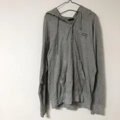ステューシー プルオーバー スウェット パーカー 刺繍 ロゴ グレー
