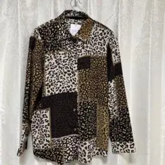 レオパード柄 長袖シャツ Mサイズ