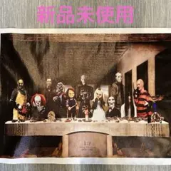 海外有名ホラー映画　全員集合布ポスター　ジェイソン　チャッキー　フレディ