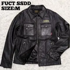 FUCT♦SSDD 馬革 TALON ポリスマン ジャケット 総裏地 黒 M 2026年最新】FUCT メンズ レザージャケット・ライダースの人気アイテム