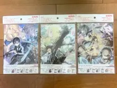 SAO ソードアートオンライン アリシゼーション A5ノート 3冊セット