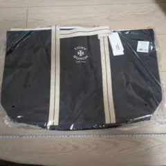 【TORY BURCH 】キャンバストートバッグ(ネイビー)