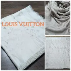 ルイヴィトン LUIS VUITTON 鶯色 緑 大判ストール シルク ウール