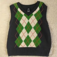 babyGap アーガイル柄ニットベスト