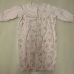 50-70 メゾピアノ ピンク 花柄 ツーウェイ・ドレスオール