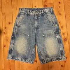 ZARA ダブルニーデニムハーフパンツ