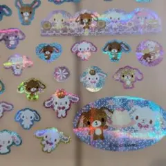 サンリオキラキラシール　３枚
