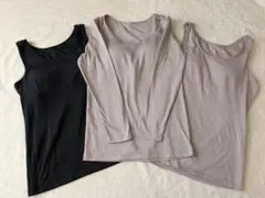 ブラトップ 3色セット　裏起毛　タンクトップ　長袖