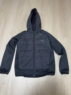 PUMA フード付きダウンジャケット 黒