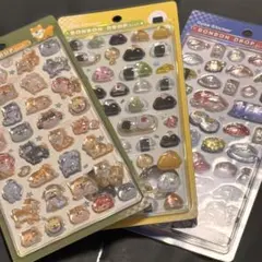 ボンボンシール　和柄　3点セット　おにぎり　柴犬　寿司