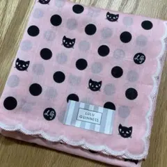 ルルギネス　ハンカチ　ネコ　ドット