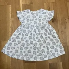 SIMPLEFREE 花柄フリル袖ワンピース 100