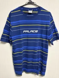 【SK8】 PALACE マルチボーダー Tシャツ ネイビー Sサイズのサムネイル