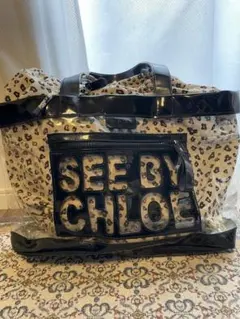 SEE BY CHLOE ヒョウ柄クリアトートバッグ レオパード シーバイクロエのサムネイル