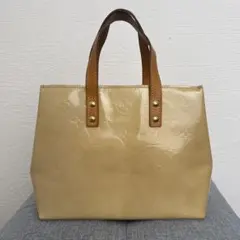 LOUIS VUITTON ヴェルニ ハンドバッグ ベージュ