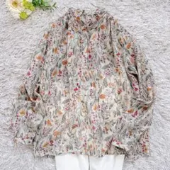極美品✨トゥモローランド オーマリーフプリント ストリングボウタイブラウスのサムネイル