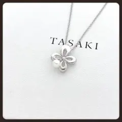 TASAKI タサキ ベビーパールネックレス シルバー V字 アコヤ真珠