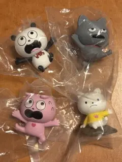 すってんころりんフィギュア ごきげんぱんだ　4体セット
