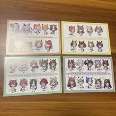 ウマ娘 47都道府県名物いっぱいご当地ダービー ポストカード　4枚セット
