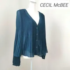 【CECIL McBEE】シフォン ブラウス Vネック 【新品╱タグ付】