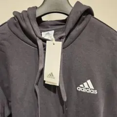 【新品タグ付】adidas アディダス スウェット パーカー ブラック Lサイズ