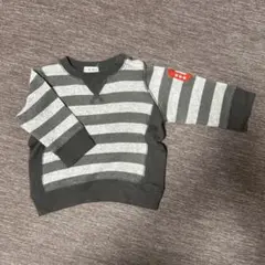 CHEROKEE グレー ストライプ トレーナー