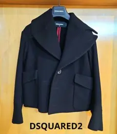 【美品】DSQUARED2 Pコート ウール ダークネイビー 46 Mサイズ 美品】DSQUARED2 Pコート ウール ダークネイビー 46 Mサイズ