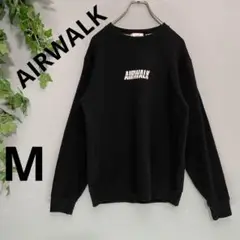 【AIRWALK】エアウォーク スウェット トレーナー M 向日葵 美品 黒